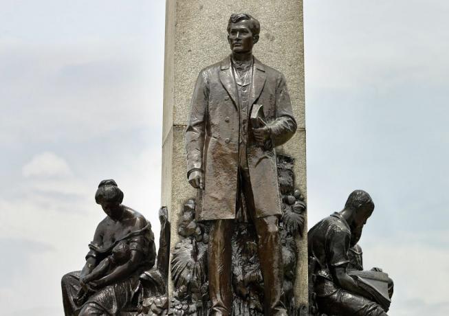 Un monumento José Rizal a Manila, nelle Filippine