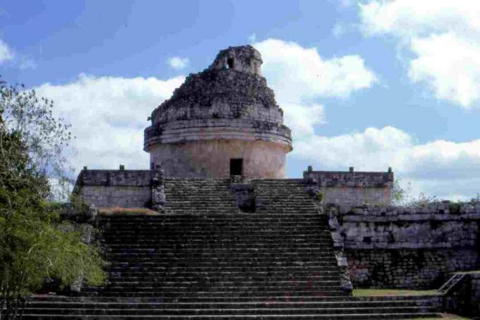 Caracol (l'Osservatorio) a Chichén Itzá, Yucatan, Messico