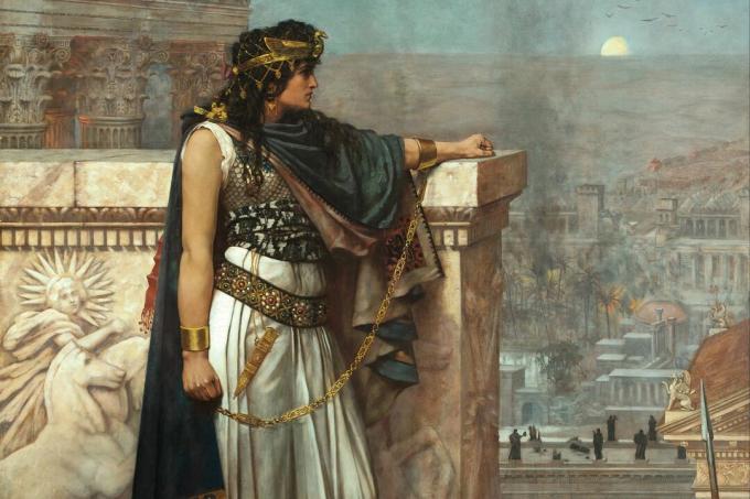 L'ultimo sguardo di Zenobia su Palmyra. 1888 Pittura.