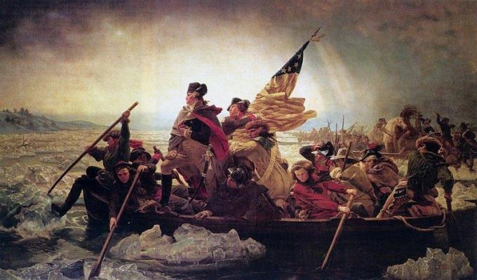 Washington Crossing the Delaware di Emanuel Leutze, 1851
