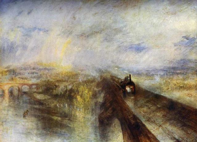 velocità del vapore della pioggia di William Turner