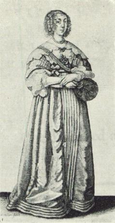 Disegno di Wenceslaus Hollar, storia della moda femminile del 17 ° secolo