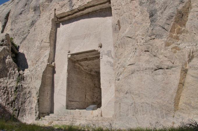 L'ingresso alla Hall of Records a Mount Rushmore.