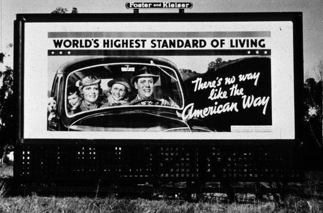 il cartellone della Grande Depressione