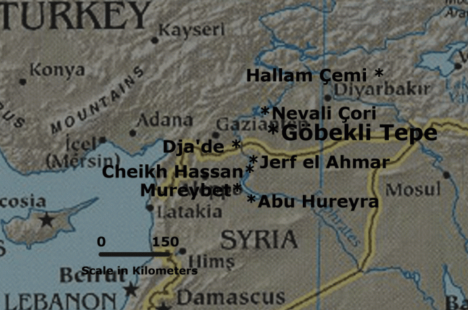 Gobekli Tepe e altri siti neolitici pre-ceramici in Turchia e Siria