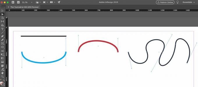 Variazioni sulle curve aperte usando lo strumento Penna