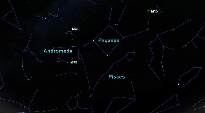 La costellazione di Andromeda.