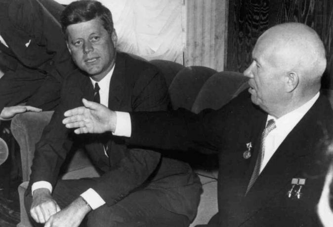John F. Kennedy e Nikita Krusciov a Vienna