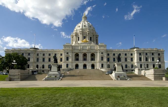 Minnesota State Capitol, progettato da Cass Gilbert, St. Paul, Minnesota