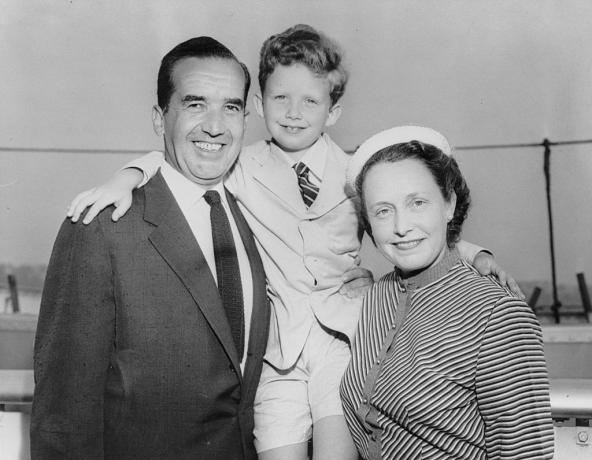 Ritratto di Edward R. Murrow with Family