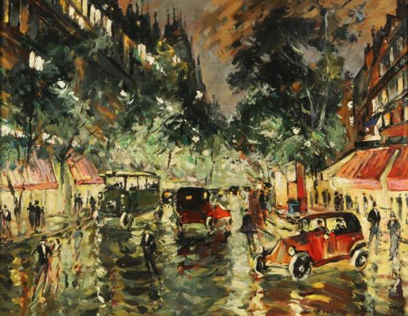 Notte piovosa a Parigi, anni '30