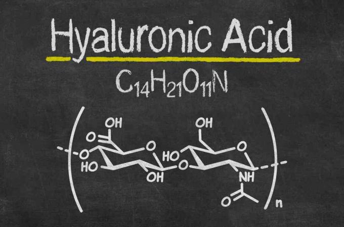 Formula chimica dell'acido ialuronico