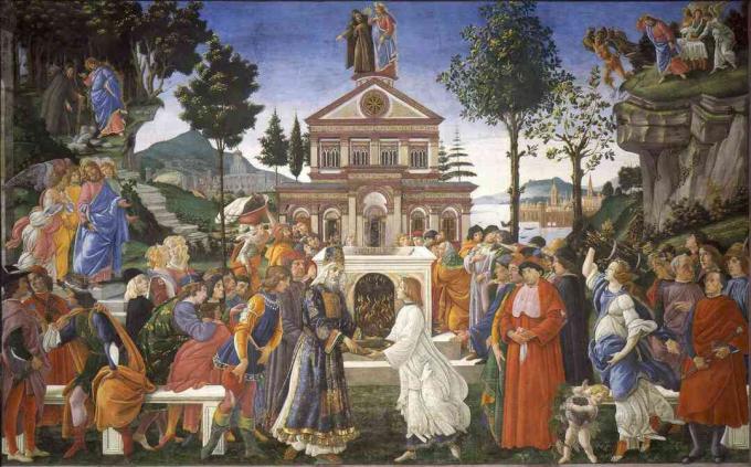 sandro botticelli tentazione di cristo