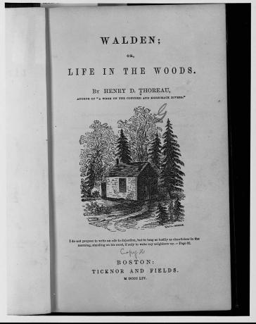 Pagina del titolo di Walden
