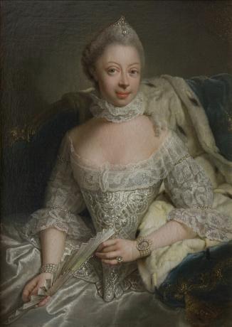 Ritratto della principessa Charlotte Of Mecklenburg-Strelitz (1744-1818)