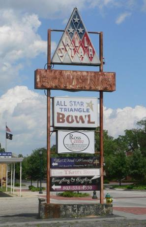 Bowling All-Star Triangle a Orangeburg, nella Carolina del Sud.