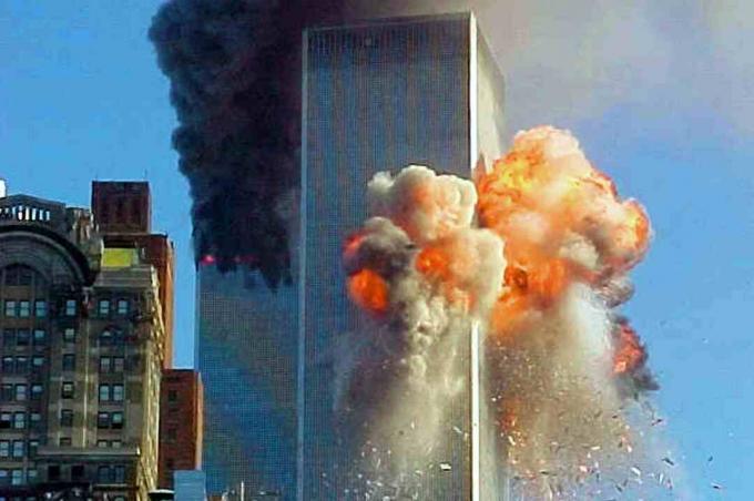 Twin Towers Aflame l'11 settembre 2001