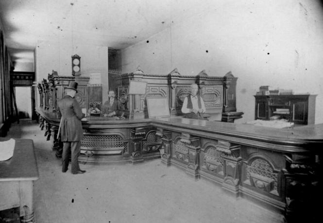 O. Henry come impiegato di banca nella First National Bank di Austin, in Texas