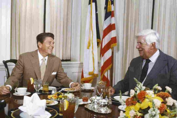 foto di Ronald Reagan e Tip O'Neill