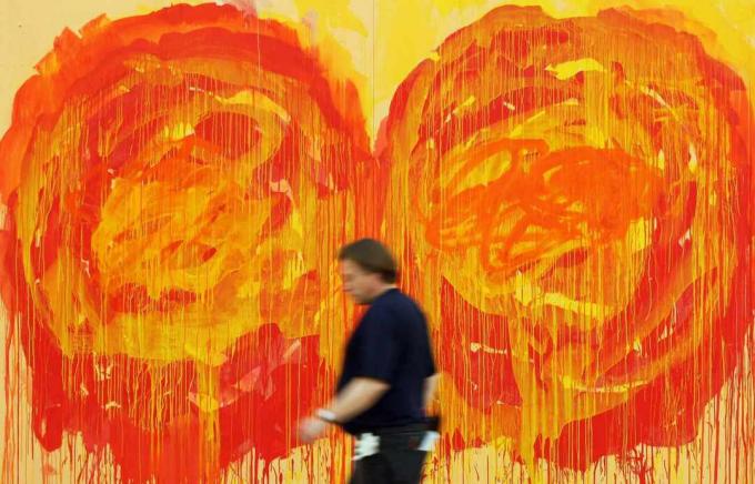 'Untitled (Roses)', Cy Twombly (2008) presso il Broadhurst Museum di Monaco