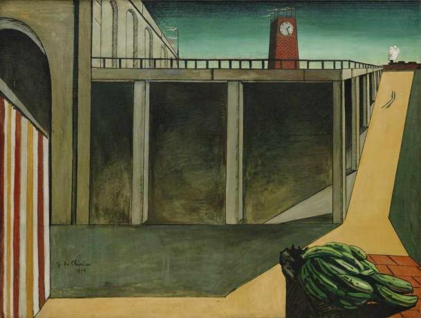 giorgio de chirico montparnasse la malinconia della partenza