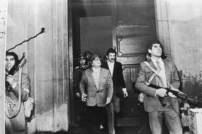 Salvador Allende il giorno del colpo di stato