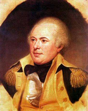 Ritratto del generale James Wilkinson, alto ufficiale dell'esercito degli Stati Uniti, 1800-1812.