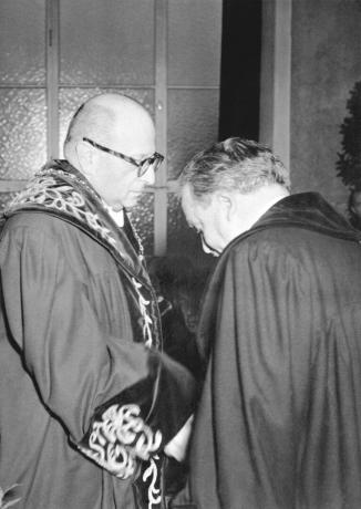 Ritratto di Max Horkheimer e del professor Rajewski