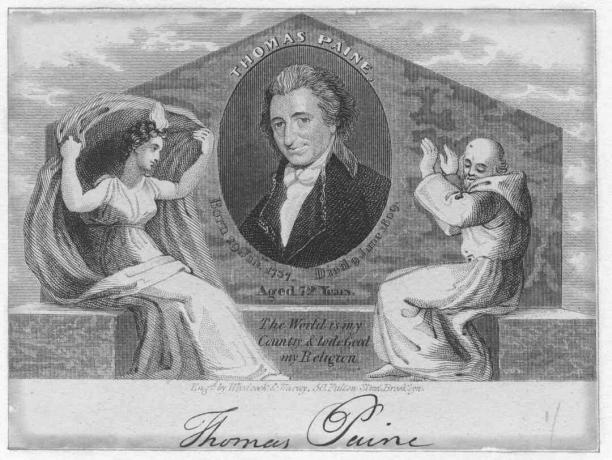 Incisione di Thomas Paine