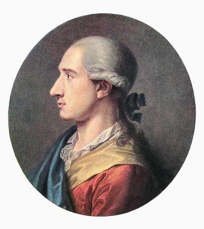 Profilo dell'autore tedesco Johann Wolfgang Von Goethe