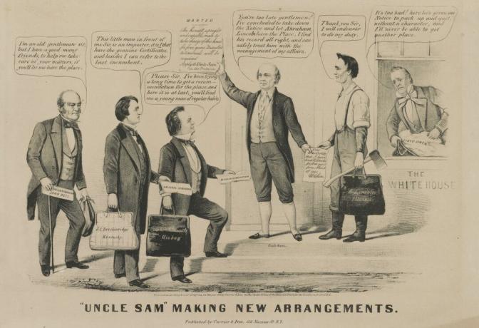 1860 raffigurazione di zio Sam