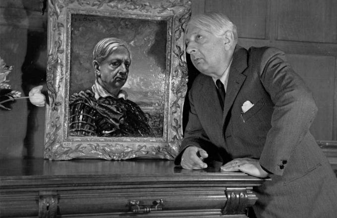 giorgio de chirico con autoritratto